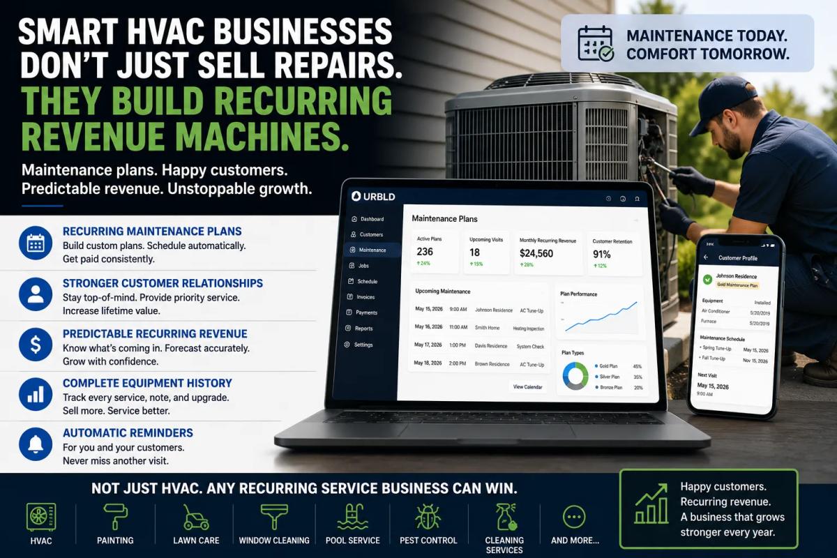 The Smartest HVAC Businesses Aren’t Selling Repairs Anymore — They’re Building Recurring Revenue Machines