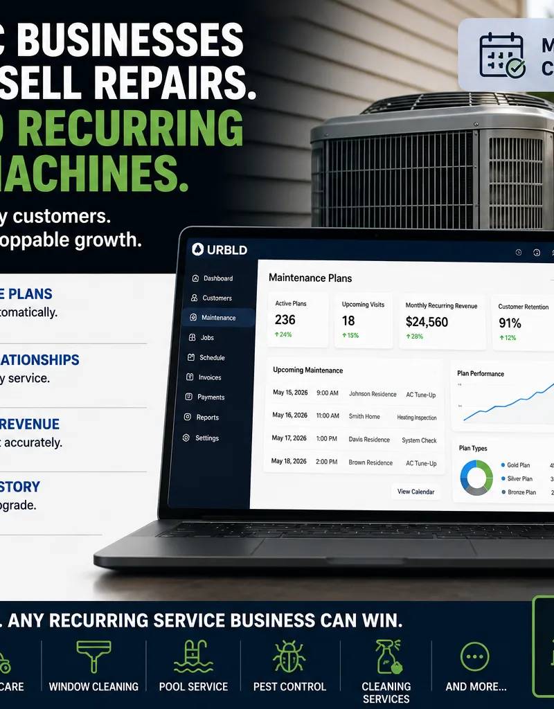 The Smartest HVAC Businesses Aren’t Selling Repairs Anymore — They’re Building Recurring Revenue Machines