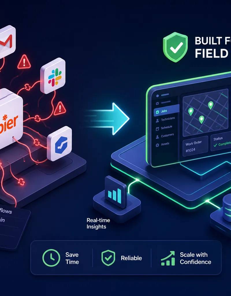 Stop Using Zapier for Field Service: Here's What Works