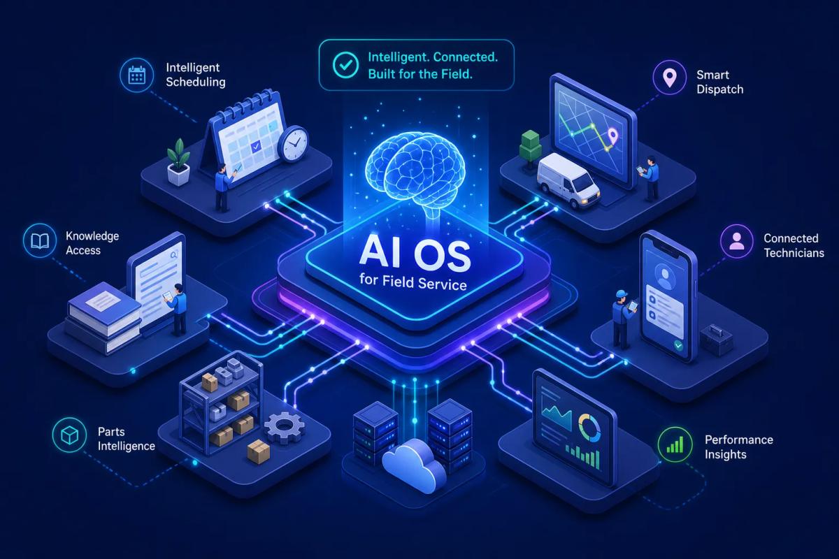 What is an AI operating system for field service?