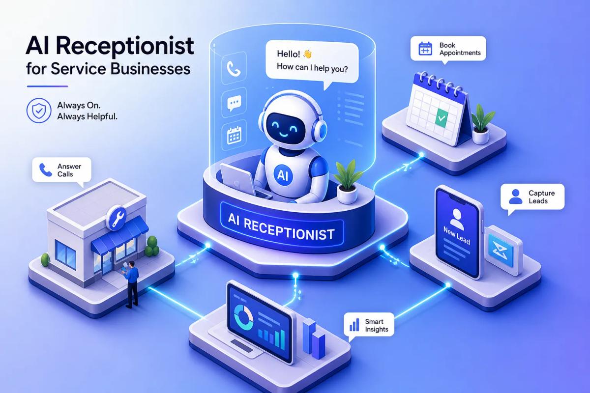 What Is an AI Receptionist for Service Businesses?