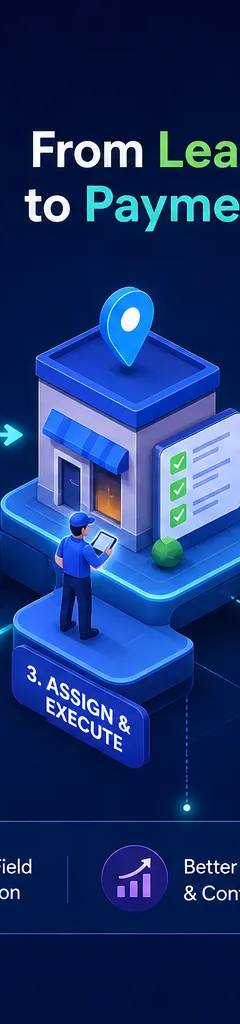 What an FSM platform actually does, from lead to payment