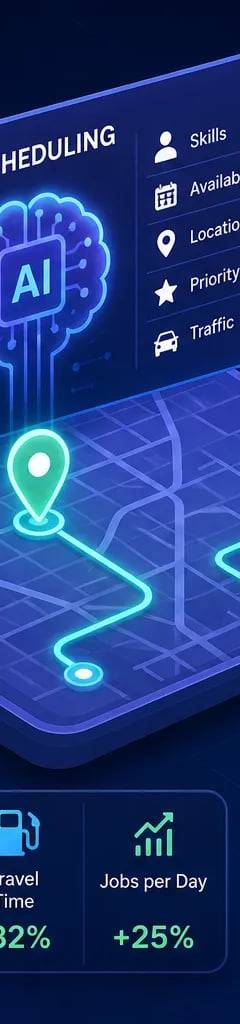 How AI scheduling software works for field service crews