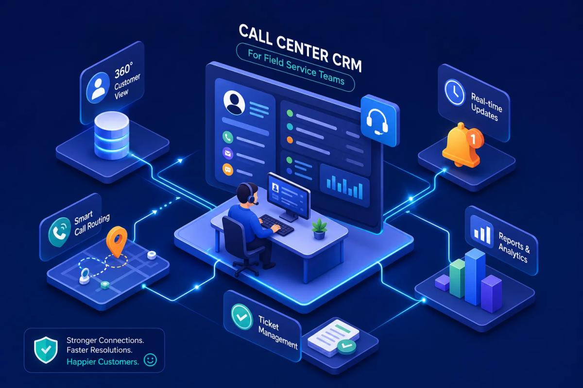 Call Center CRM Features Every Field Service Team Needs