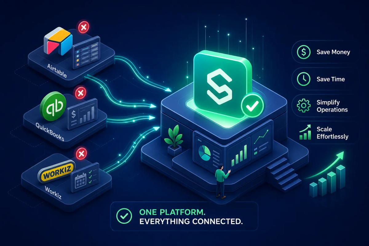 How to Replace Airtable, QuickBooks, and Workiz in 2026