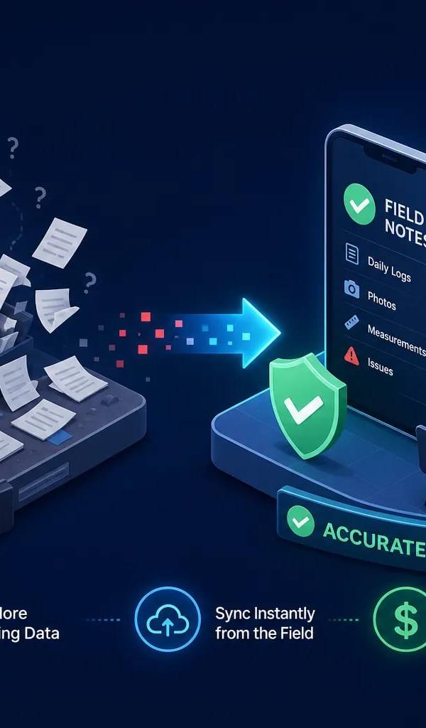 Field Notes Software: Stop Losing Job-Site Data at Billing